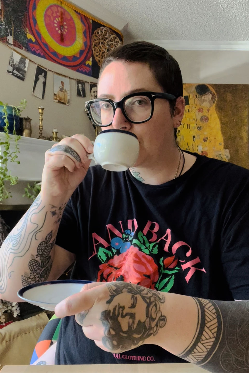 Customer photo review of Land Back Rose Tee