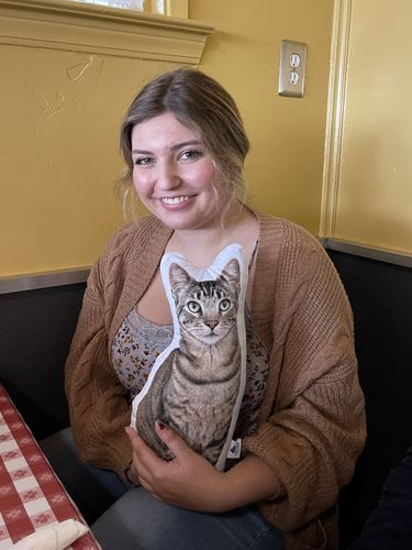 Customer photo review of Create A Custom Cat Pillow