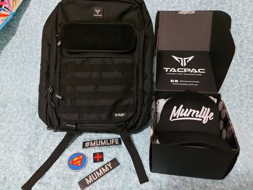 Customer photo review of Tacpac 'D-Ploy' Blackhawk Nappy Bag Set