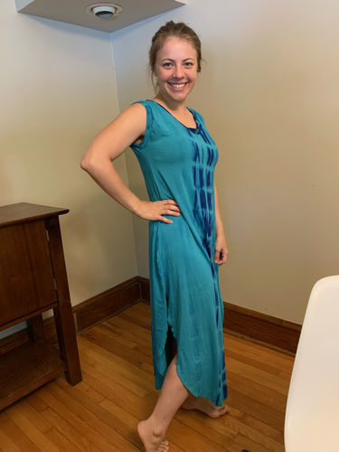 Customer photo review of 4 Winds Dress - Shibori