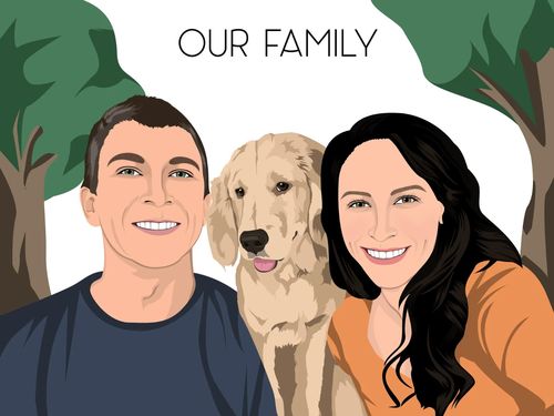 Customer photo review of Custom Fur-mily Portrait