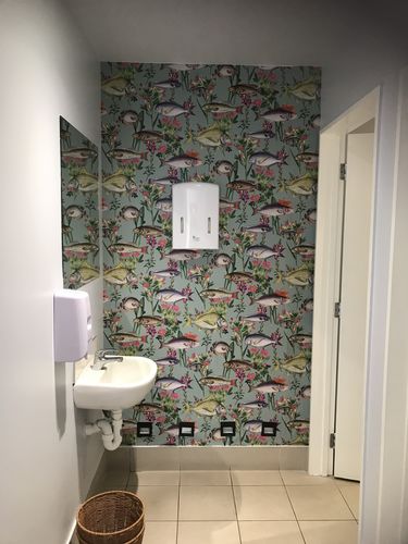 Customer photo review of Lagoon Fish Wallpaper - 2 Colours