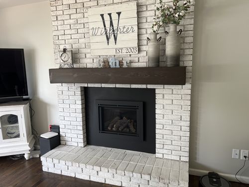 Customer photo review of Rustic Mantels