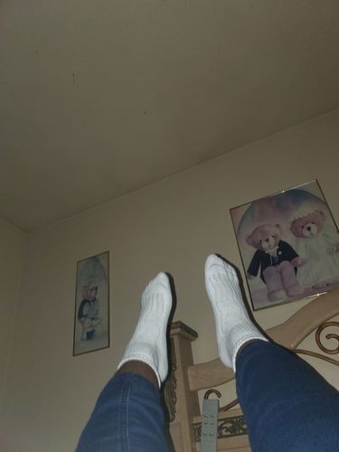 Customer photo review of Sweat-absorbing & soft Diabetic Bamboo Socks, 6 Pairs.