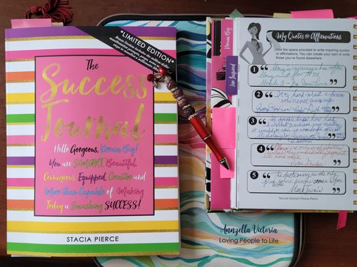 Customer photo review of ***NEW*** LIMITED EDITION: Candy Striped Success Journal