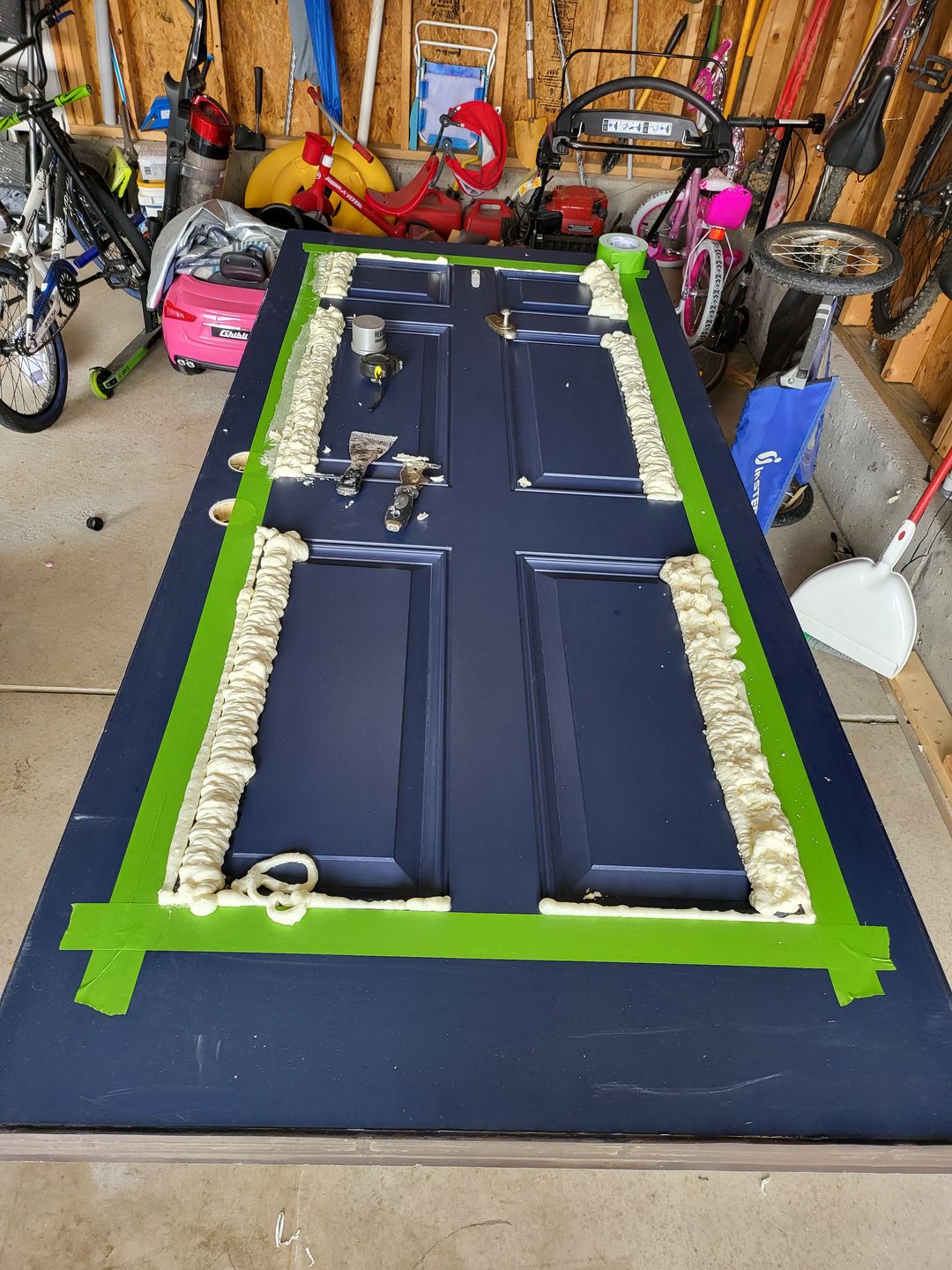 Customer photo review of Wexford Glass and Frame Kit (Full Lite 24" x 66" Frame Size)
