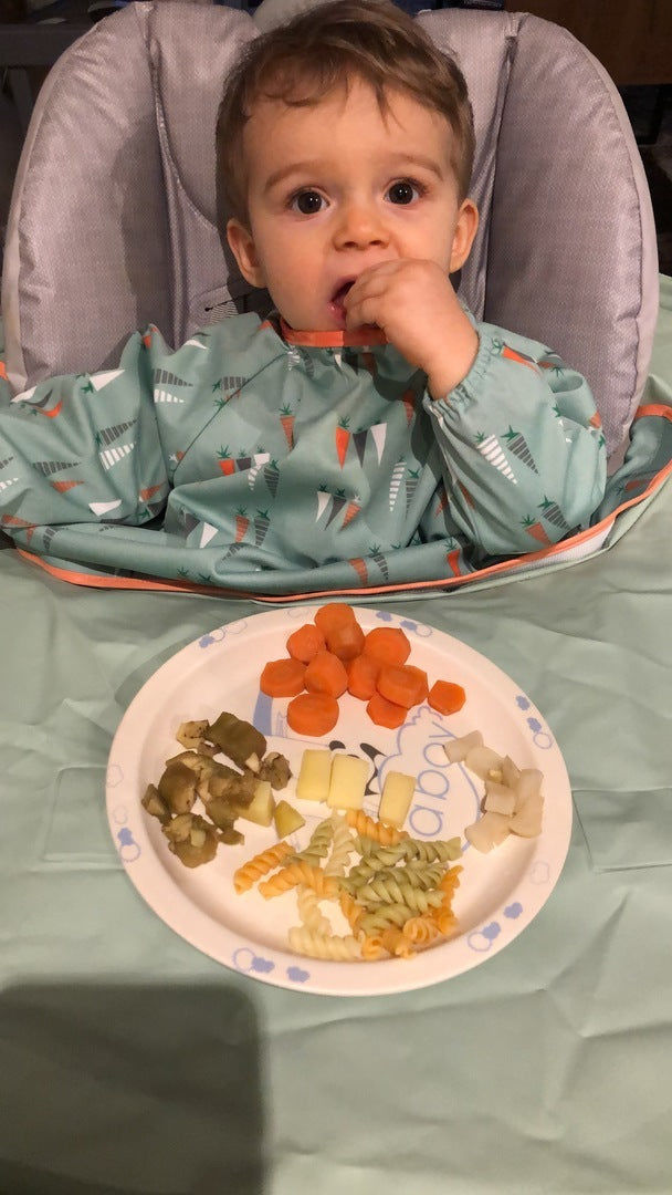 Customer photo review of Bib & Tray Kit