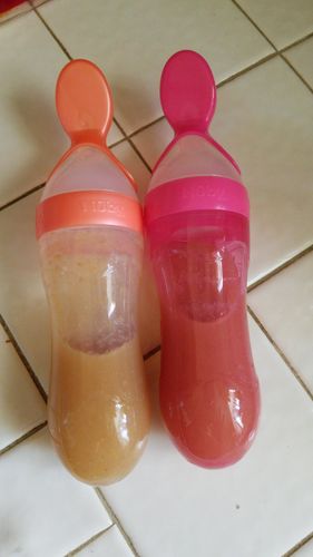 Customer photo review of Squeeze N' Eat™ Innovativ Nappflaska
