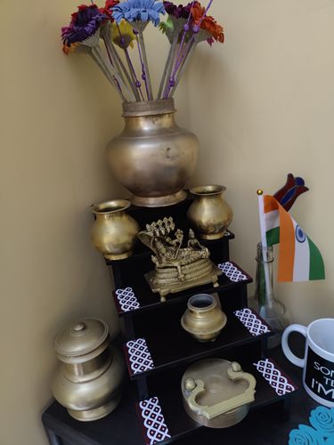 Customer photo review of Wooden 5 Step Deity Stand / Pooja Stand