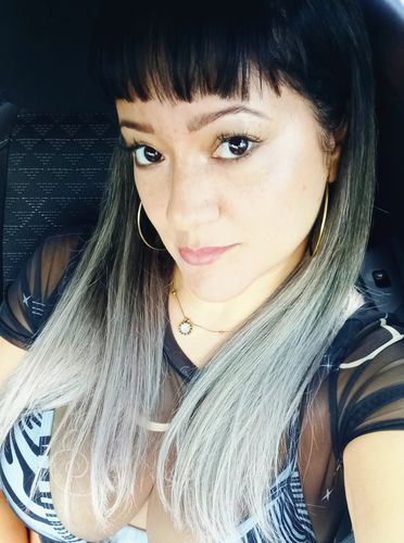 Customer photo review of Balayage Ombre Tape in Hair Extensions 100% Remy Human Hair  (#1B/18)