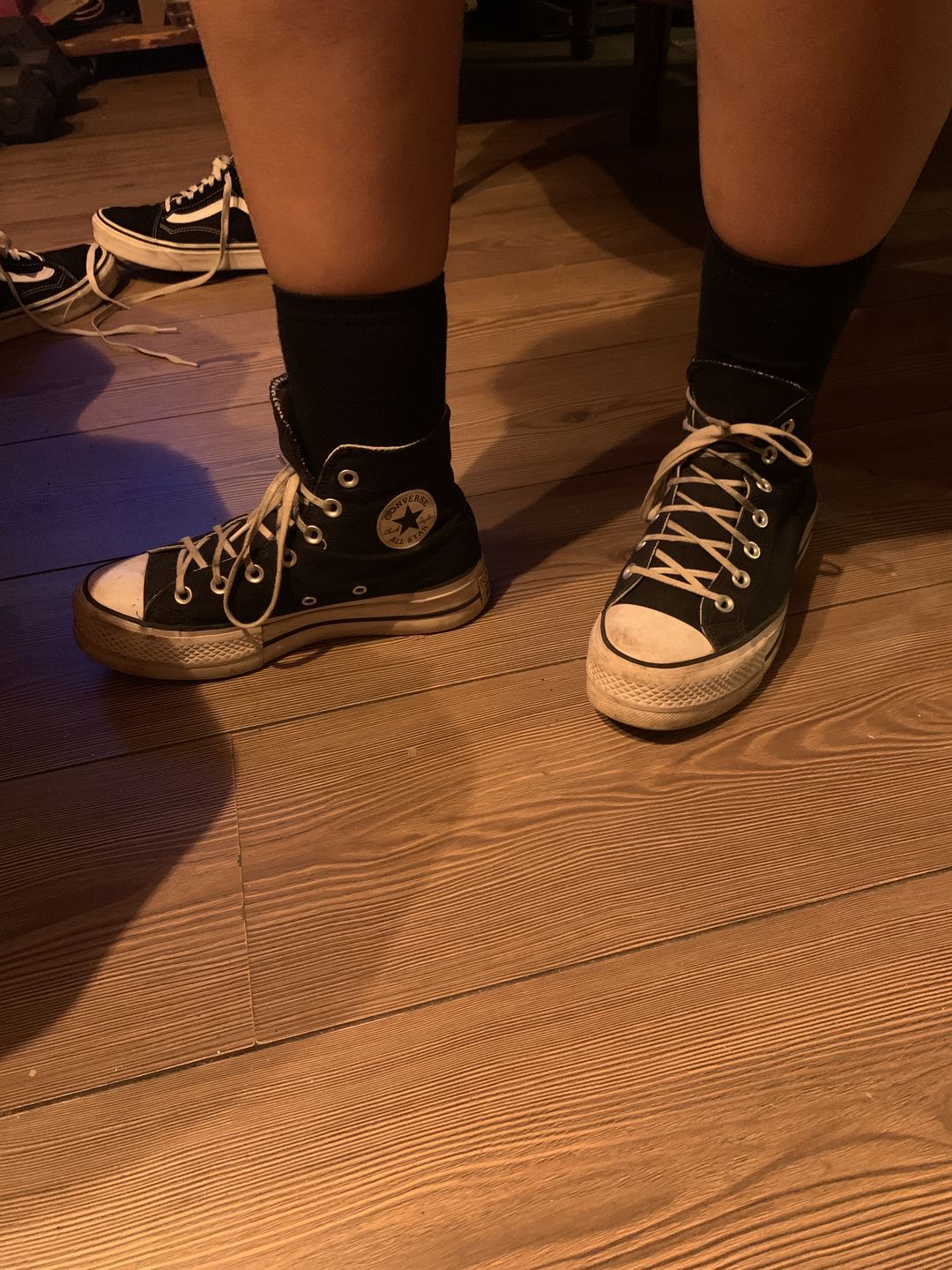 Customer photo review of Zapatilla Converse Chuck Taylor Hi Plataforma Mujer Negro