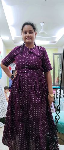 Customer photo review of Purple Handloom Maxi