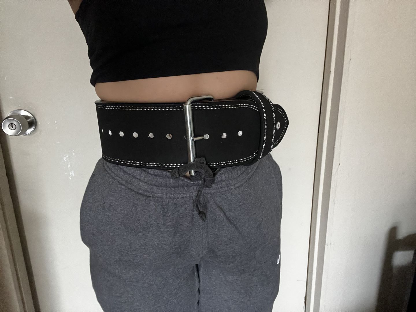 Customer photo review of Strength Shop 13mm Single Prong Belt - IPF Approved - Black