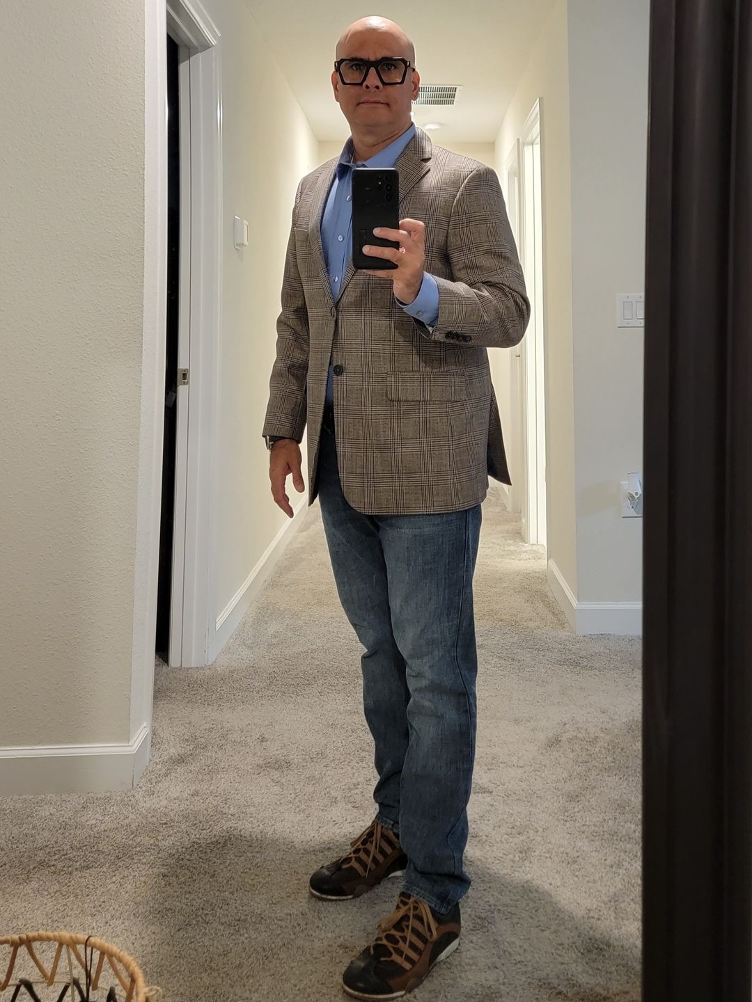 Customer photo review of Men's GrandPrix Sneaker in Designo Marron (Medium and Dark Brown)