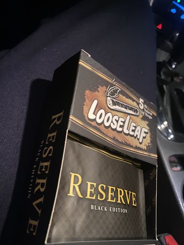 Customer photo review of Reserve Black Edition LooseLeaf (40 Count)