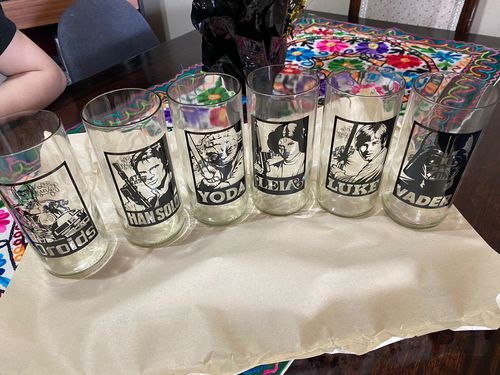 Customer photo review of Vasos Star Wars - A New Hope - Juego de 6 Vasos