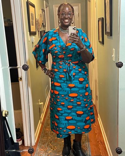 Customer photo review of African Print Shani Dress