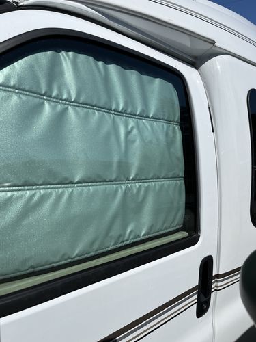 Customer photo review of Chevy Express - Front Door Shades (Set)