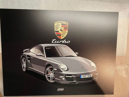 Customer photo review of Dein von Hand gezeichnetes Fahrzeug als Metall Poster