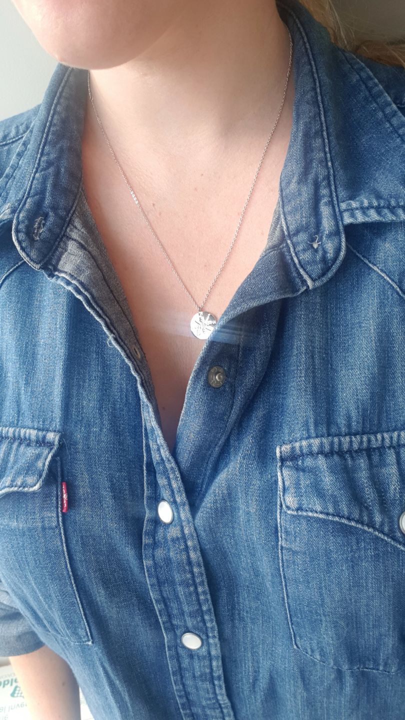 Customer photo review of To My Daughter - Alice Compass Necklace