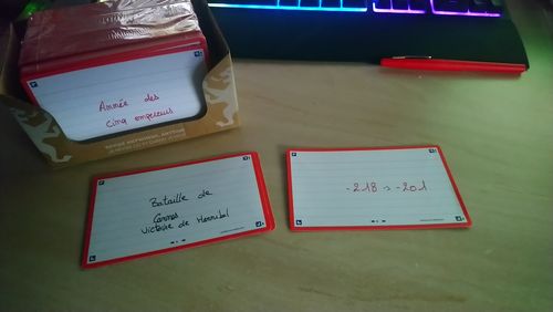Avis photo d'un client sur Flashcards FLASH 2.0 OXFORD # 80 cartes 7,5 x 12,5 cm - ligné