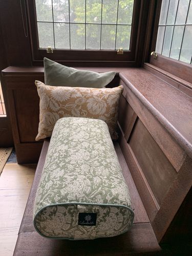 Customer photo review of New Gaia Oval Yoga Bolster