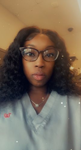 Customer photo review of 18" 360 Water Wave Lace Front Human Hair Wigs 2-3 Days Fast Shipping