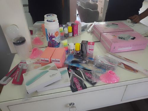 Customer photo review of Pincel Liner Glitter Plata