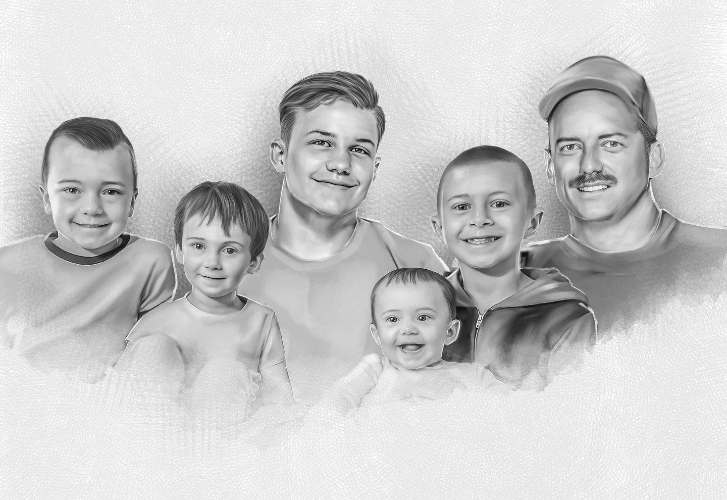 Customer photo review of Charcoal Memorial Portraits from Photos