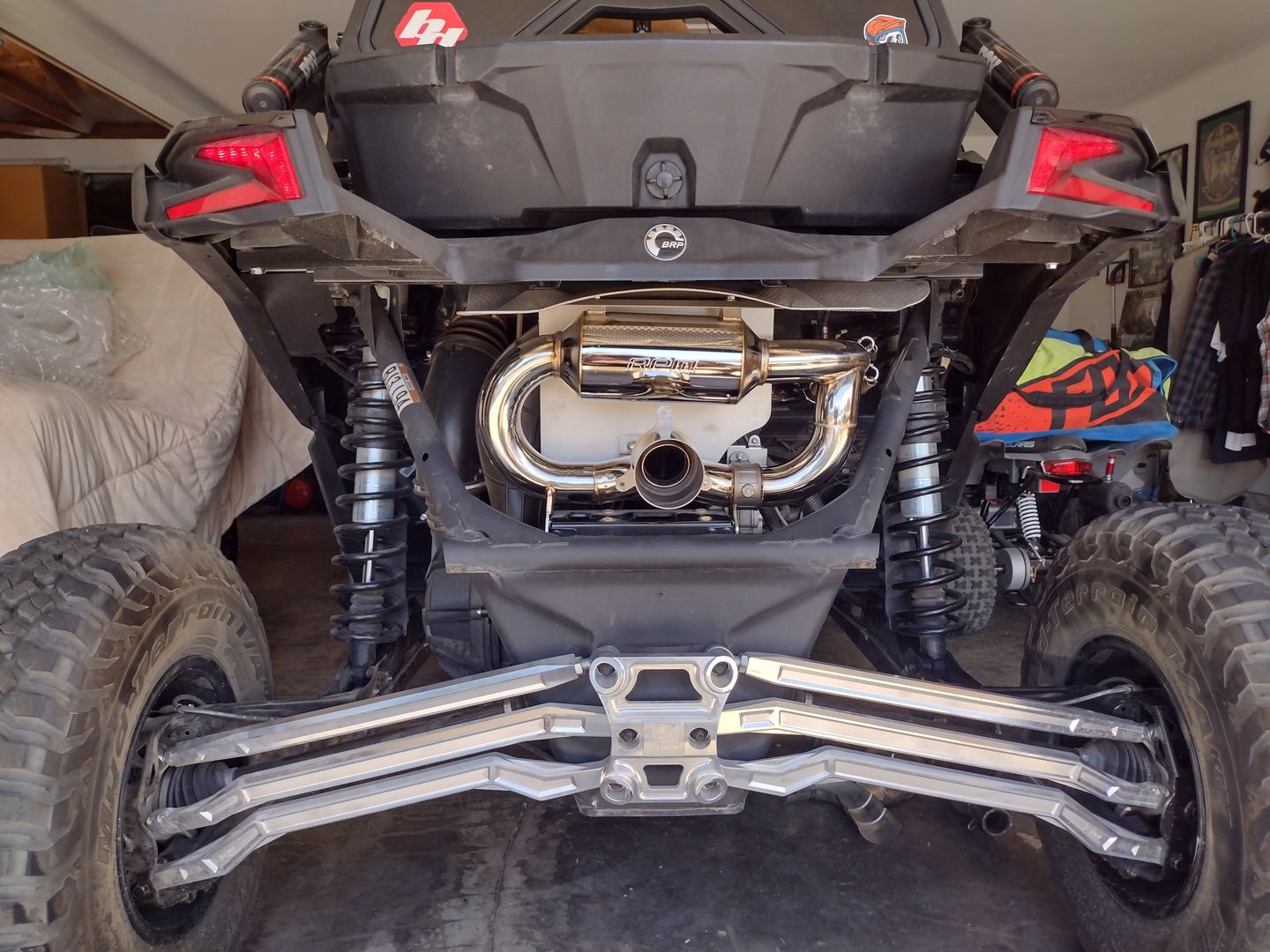 Customer photo review of RPM-SxS X3 E-VALVE Slip On Exhaust Sport Muffler Can Am Maverick X3 Turbo R & RR 2017-2022