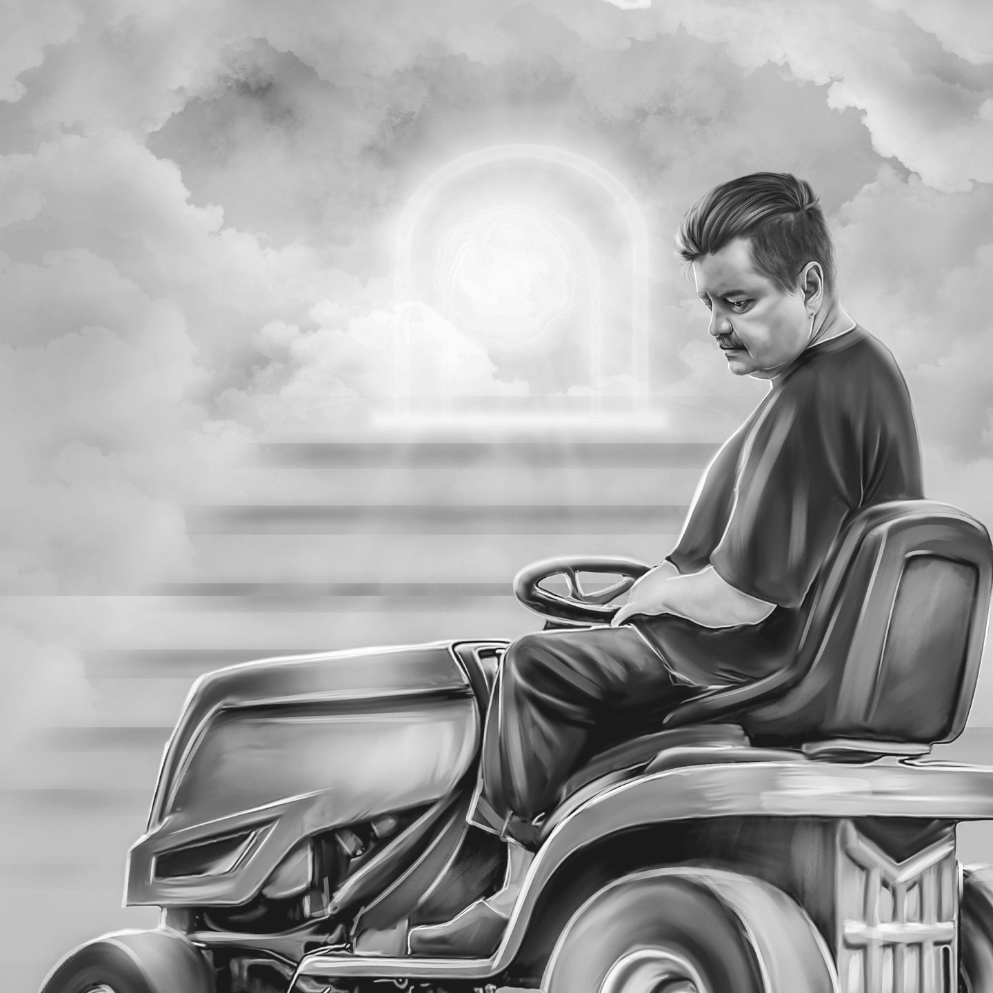 Customer photo review of Charcoal Memorial Portraits from Photos