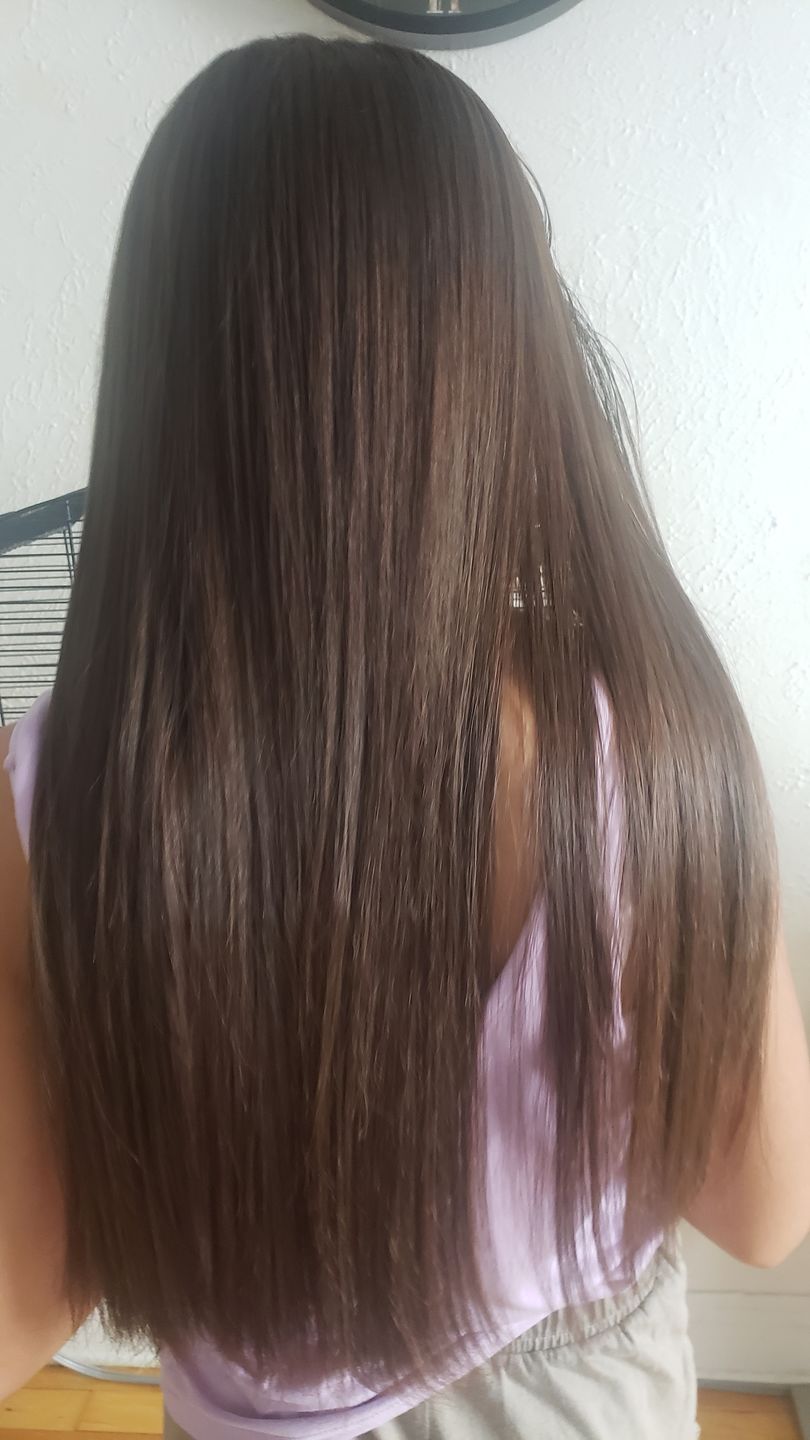 Customer photo review of Coconut Liss™ 200ml - Brazilian Hair Smoothing Protein Set
