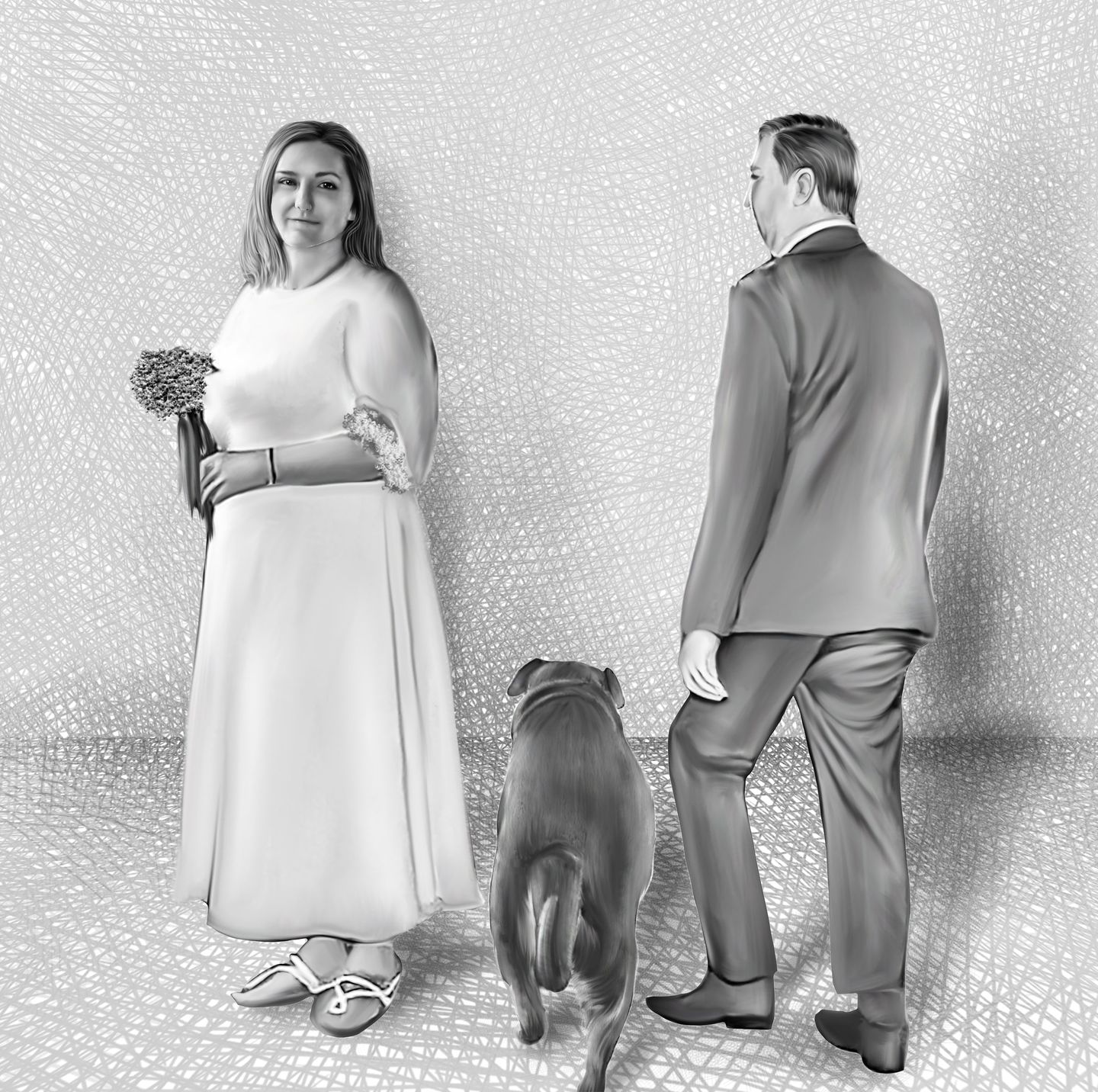 Customer photo review of Charcoal Memorial Portraits from Photos