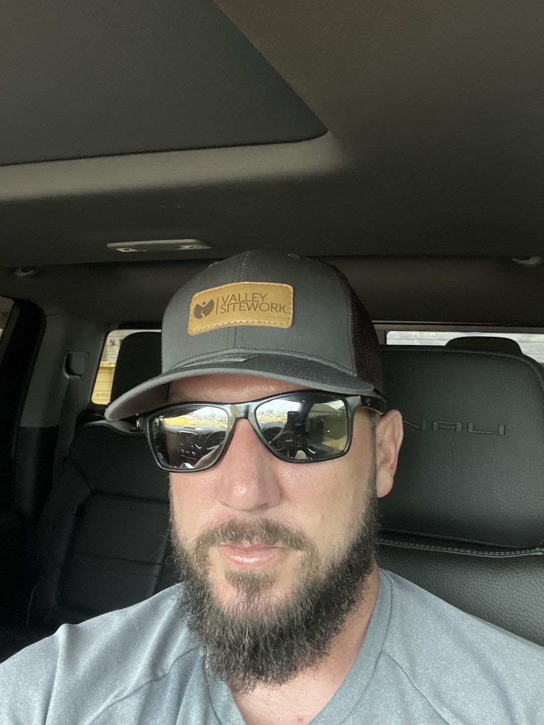 Customer photo review of Richardson 110 Flexfit Custom Leather Patch Hat