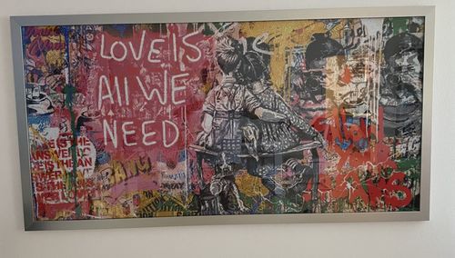 Customer photo review of 5D Diamond Painting XXL AB Steine Graffiti LOVE IS ALL