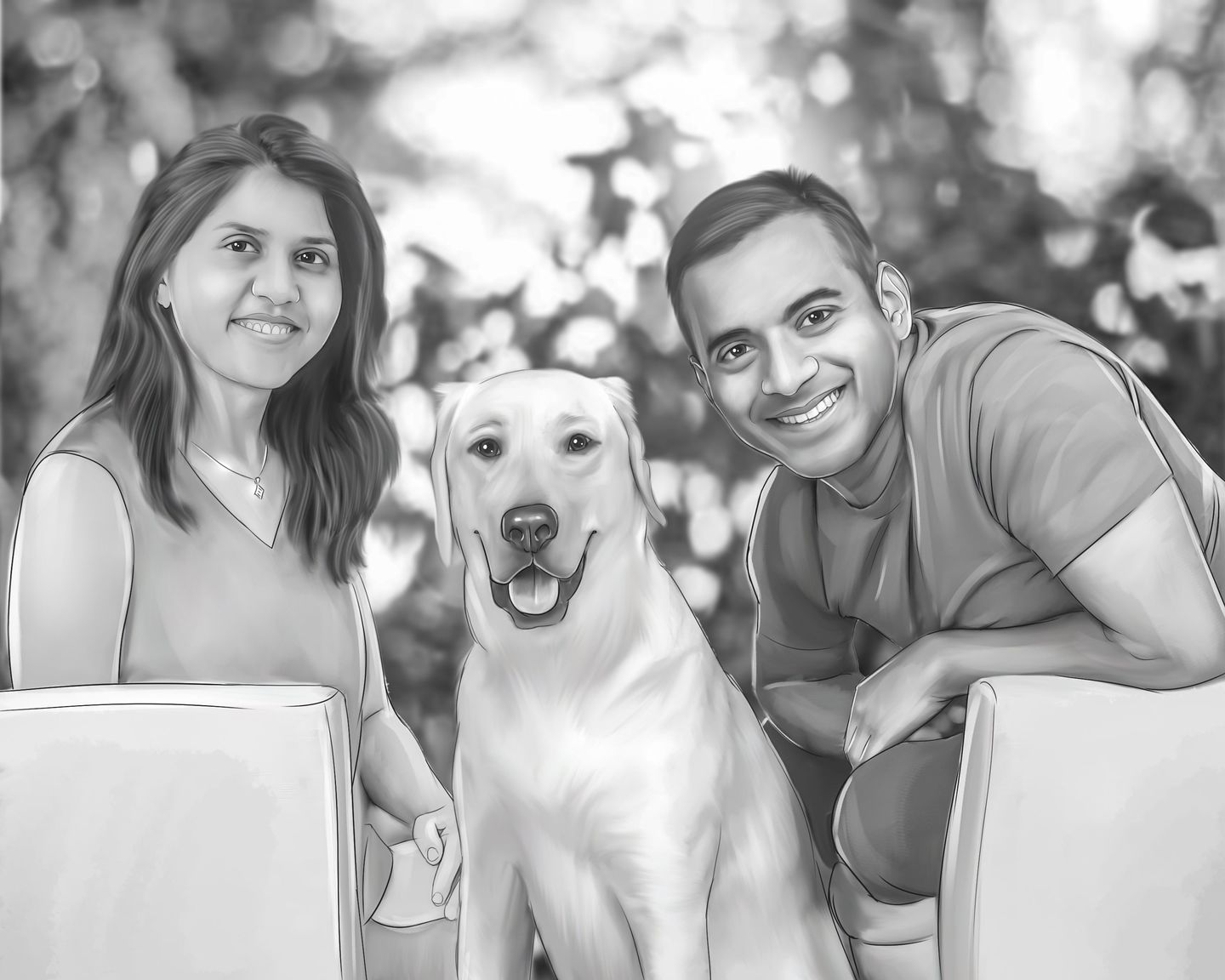 Customer photo review of Charcoal Memorial Portraits from Photos