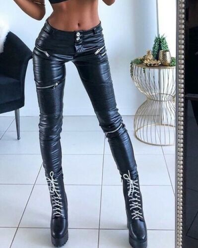 Customer photo review of Melody MW Pu-Lederhose Biker Schwarz