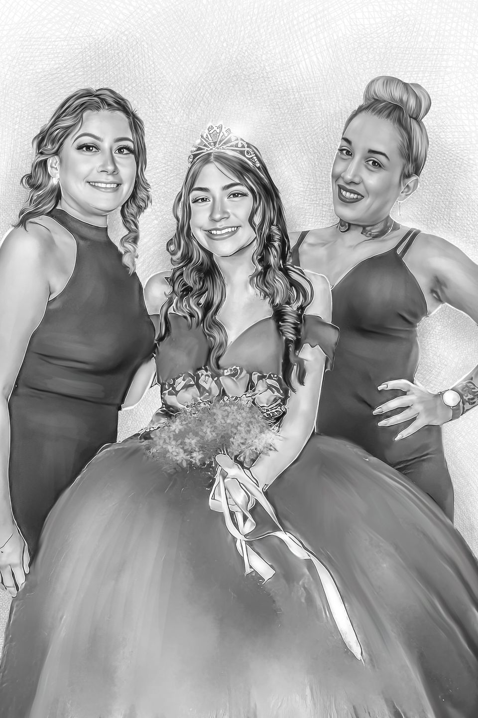 Customer photo review of Charcoal Memorial Portraits from Photos