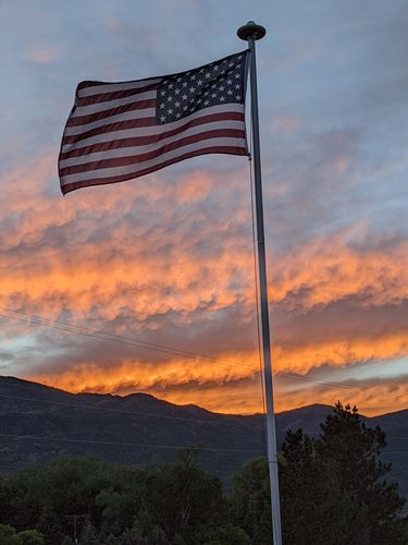 Customer photo review of Residential In-Ground Flagpole