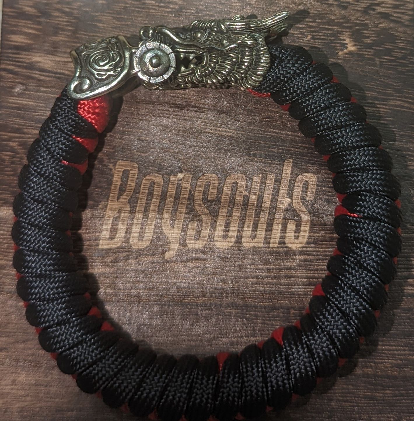 Customer photo review of The Dragon Paracord Bracelet