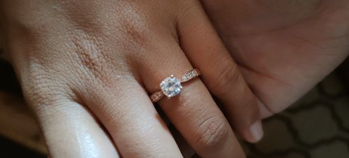 Customer photo review of 1ct Athens Engagement Ring