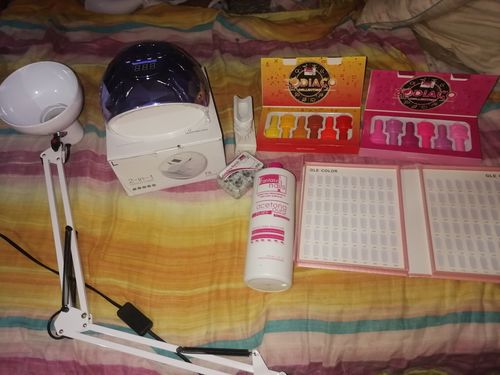 Customer photo review of Gel Colección Zodiaco Geminis 6 pzas Fantasy Nails