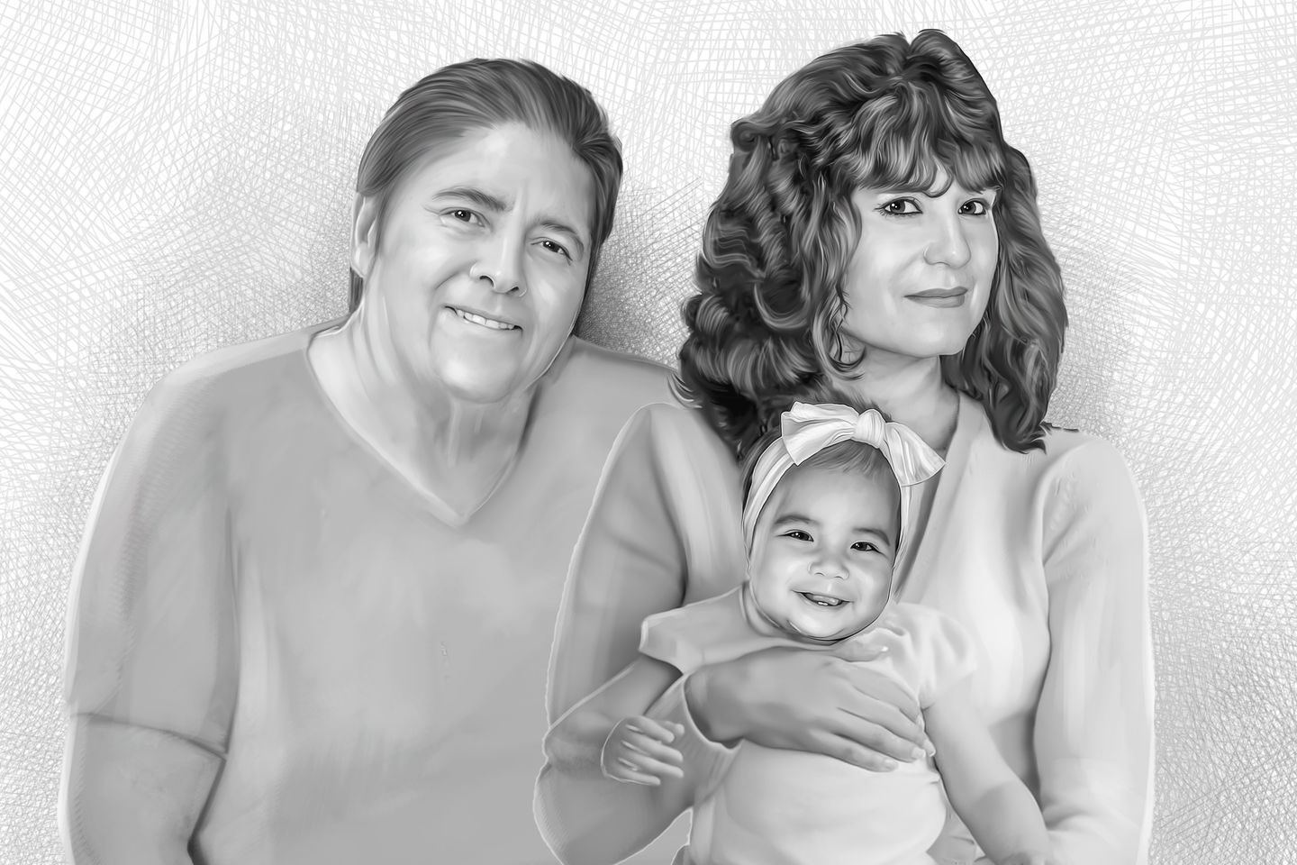 Customer photo review of Charcoal Memorial Portraits from Photos