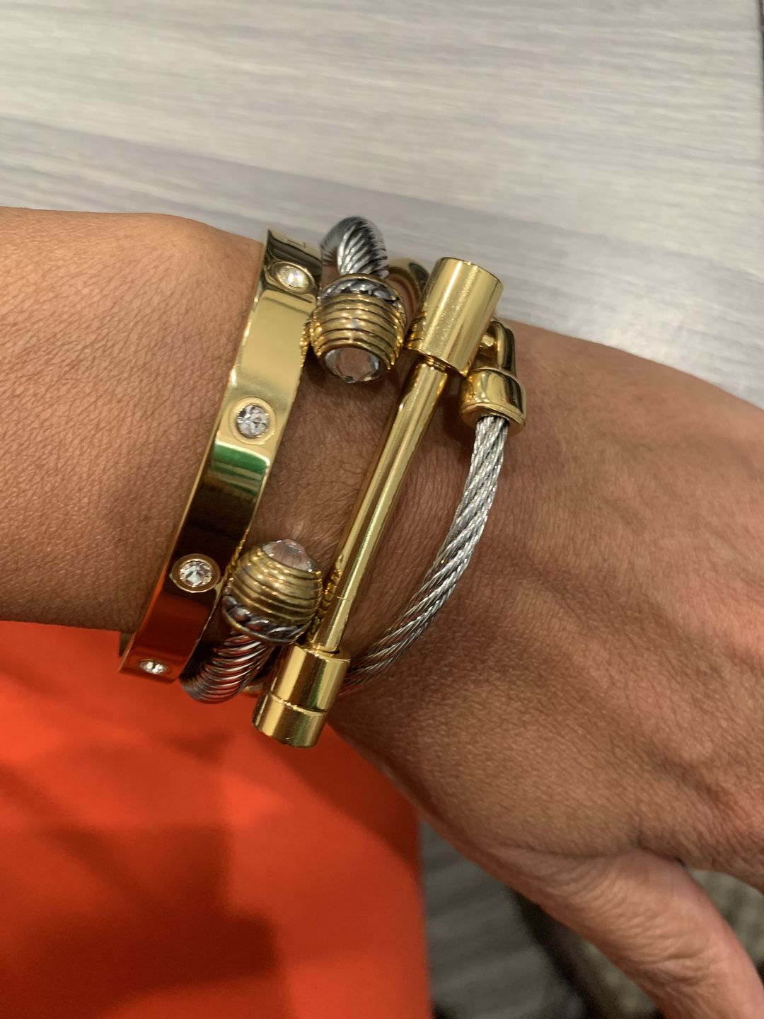 Customer photo review of Joanna Bracelet Stack
