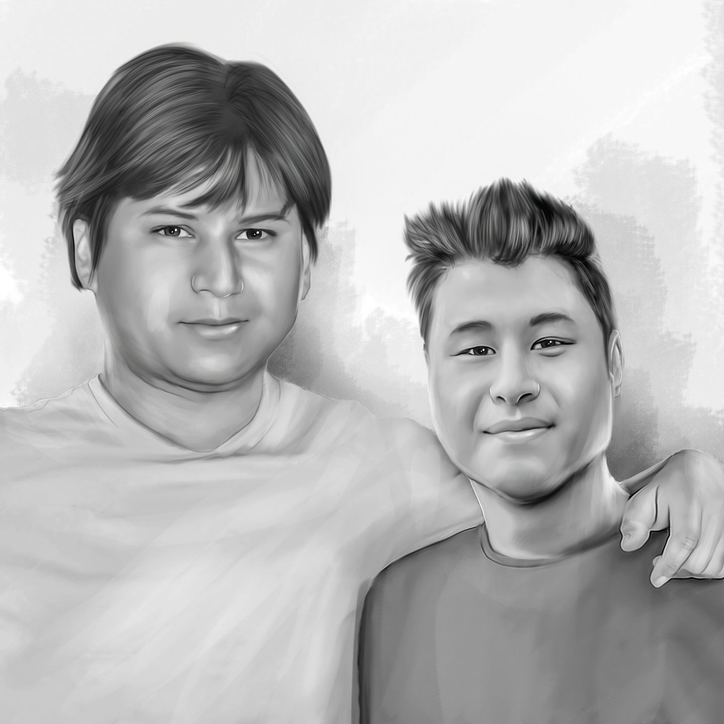 Customer photo review of Charcoal Memorial Portraits from Photos