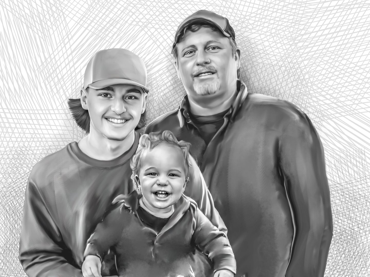 Customer photo review of Charcoal Memorial Portraits from Photos