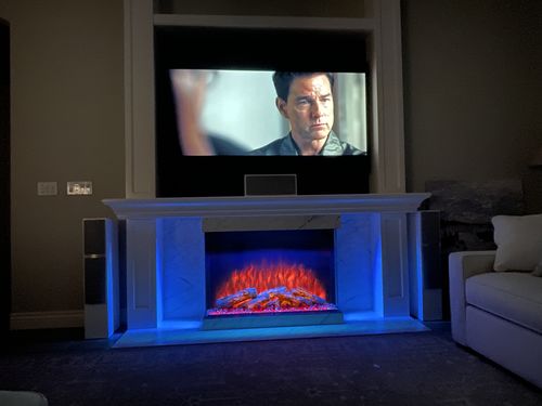 Customer photo review of Modern Flames Sedona Pro Multi 42" 3-Sided / 2-Sided Built In Electric Firebox
