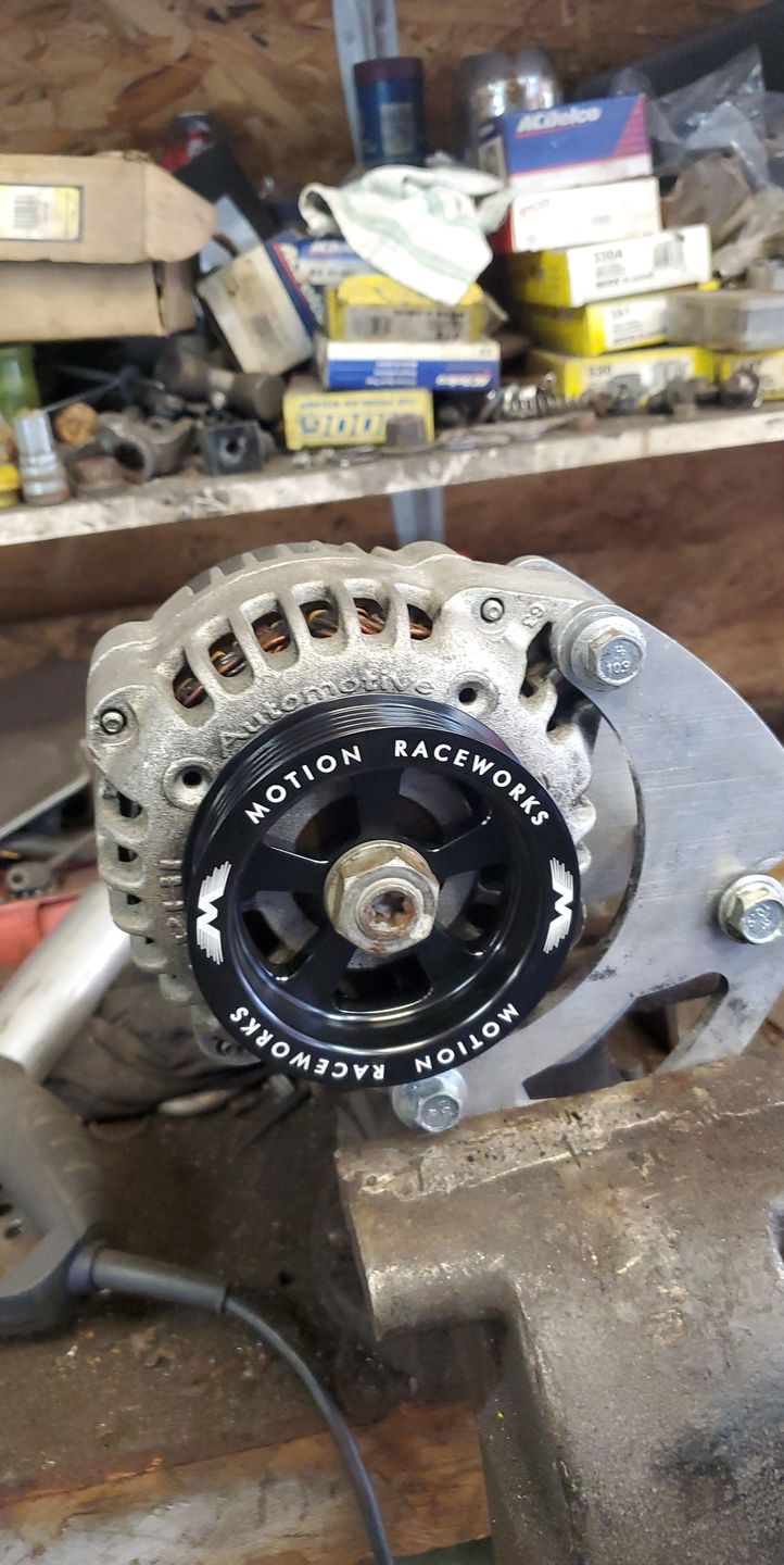 Customer photo review of Motion Raceworks LS 3.5" OD Overdrive Alternator Pulley