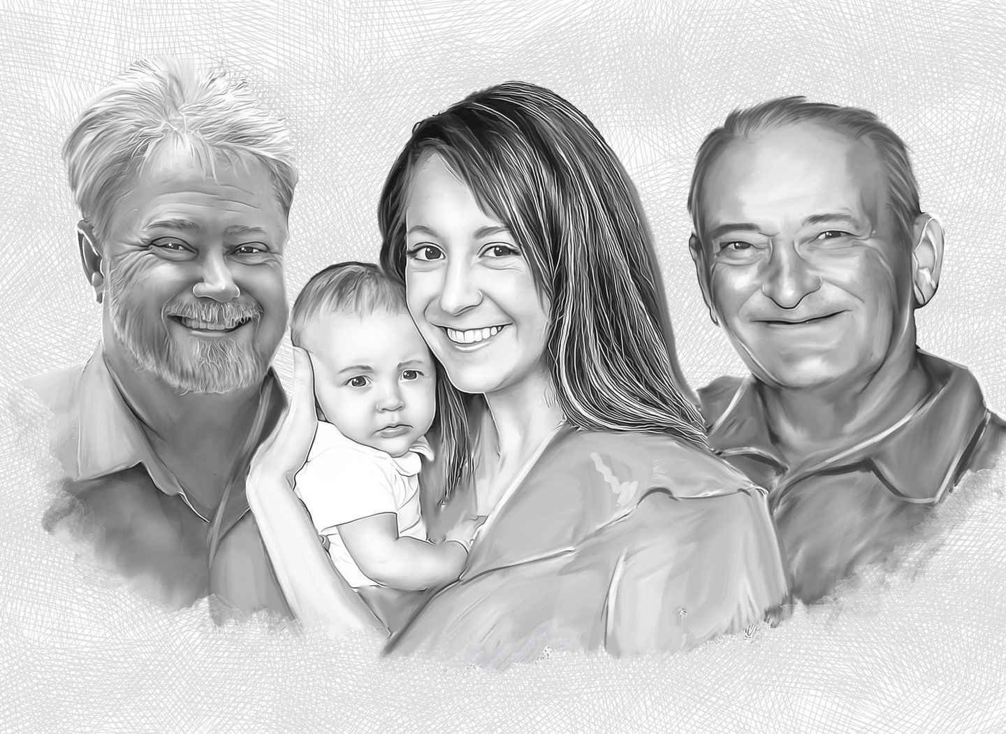 Customer photo review of Charcoal Memorial Portraits from Photos