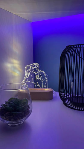 Customer photo review of מנורת ציור אישית